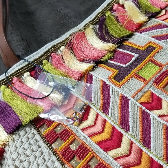 Steve Madden Coral/Multi Colored Tote Bag - Picture 3 of 6